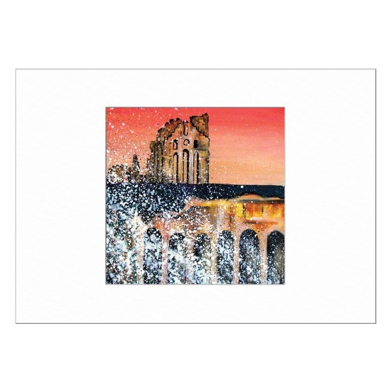Tynemouth Priory Limited Edition Print with Mount